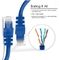 10 des Portdes kabel-Cat6 6 Füße Kabelbaum-, Ethernet-Netzwerk Kabel